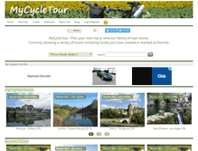 Tablet Screenshot of mycycletour.com